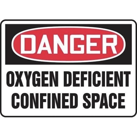 Accuform OSHA DANGER SAFETY SIGN OXYGEN MCSP022VP MCSP022VP